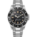Mathey-Tissot Mathy Vintage Stainless Steel Black Dial Quartz H900AN Men's Watch