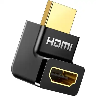 UGreen HD112 HDMI 4K Male to Female Up-angled Connector - Black
