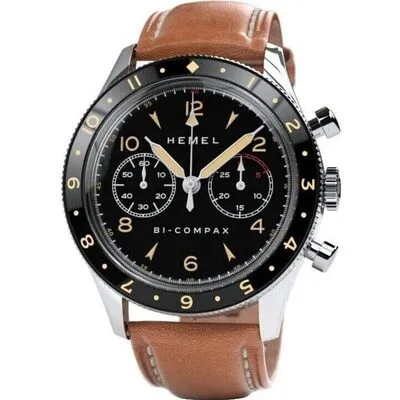 Hemel Air Wing Ceramic Bezel Black With Super-LumiNova C3 Dial Automatic HF19 100M Men's Watch