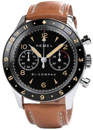 Hemel Air Wing Ceramic Bezel Black With Super-LumiNova C3 Dial Automatic HF19 100M Men's Watch