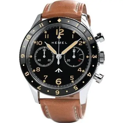 Hemel Airfoil Ceramic Bezel Black With Super-LumiNova C3 Dial Mechanical HF25 100M Men's Watch
