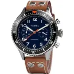 Hemel HFT20 Chronograph Ceramic Bezel Navy With Super-LumiNova Dial Quartz HF3NA 100M Men's Watch