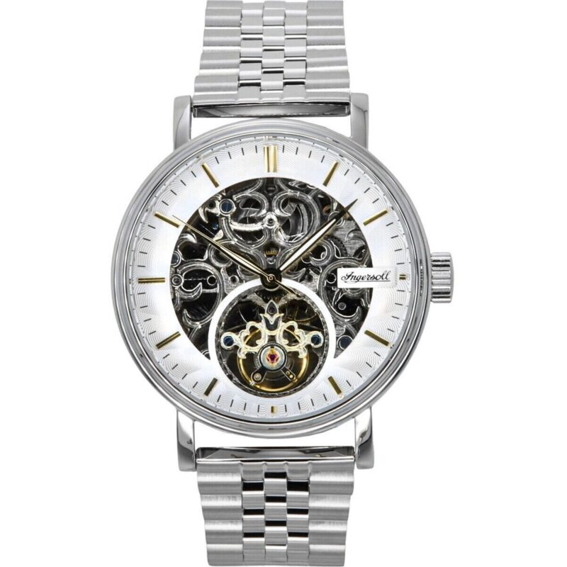 Ingersoll The Charles Stainless Steel Silver Skeleton Dial Automatic I05803B Men's Watch