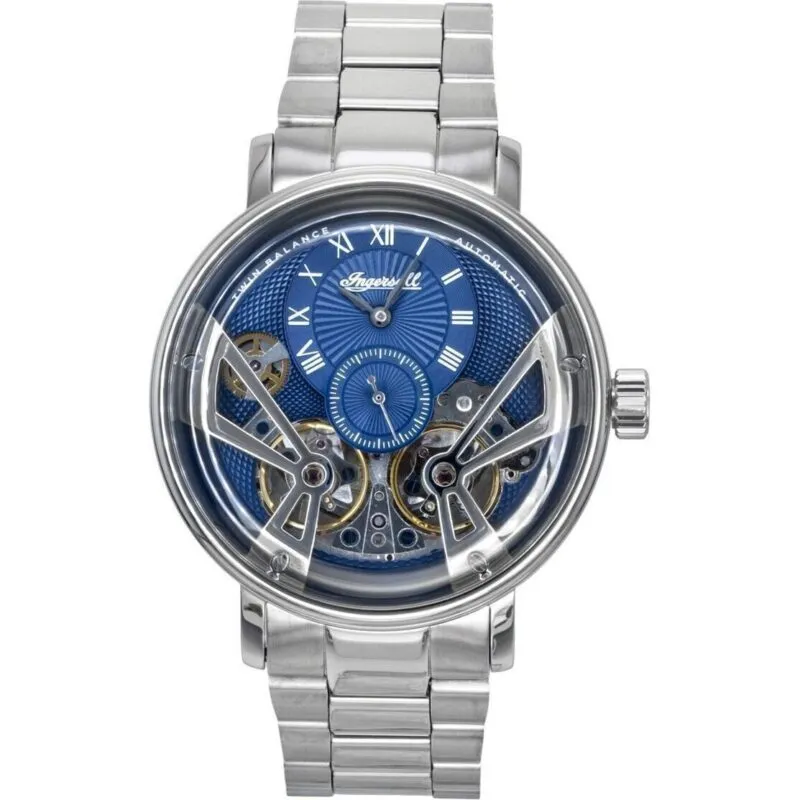 Ingersoll The Tennessee Stainless Steel Blue Skeleton Dial Automatic I13104 Men's Watch