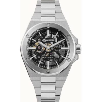 Ingersoll The Baller Stainless Steel Black Skeleton Dial Automatic I15002 Men's Watch