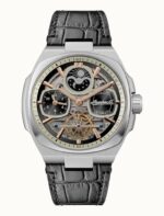 Ingersoll The Spirit Moon Phase Leather Strap Black Skeleton Dial Automatic I15801 Men's Watch