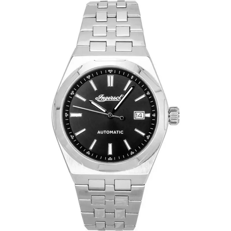 Ingersoll The Rider Stainless Steel Black Dial Automatic I16801 Men's Watch