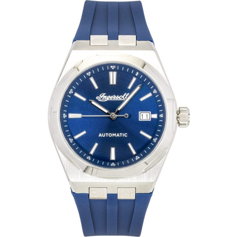 Ingersoll The Rider Polyurethane Strap Blue Dial Automatic I16802 Men's Watch Ingersoll The Rider Polyurethane Strap Blue Dial Automatic I16802 Men's Watch