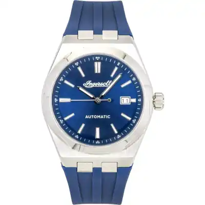 Ingersoll The Rider Polyurethane Strap Blue Dial Automatic I16802 Men's Watch Ingersoll The Rider Polyurethane Strap Blue Dial Automatic I16802 Men's Watch