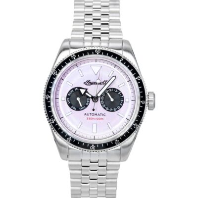 Ingersoll Outlaw Stainless Steel Pink Dial Automatic I17201 Men's Watch