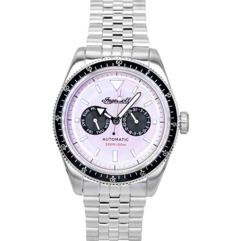 Ingersoll Outlaw Stainless Steel Pink Dial Automatic I17201 Men's Watch