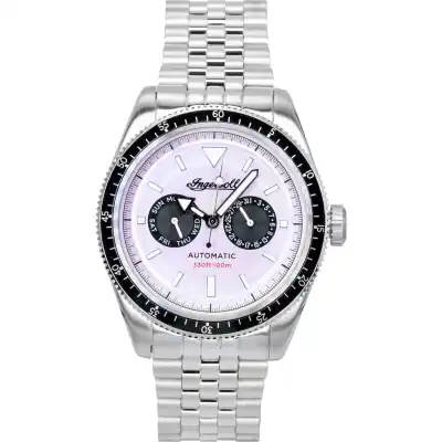 Ingersoll Outlaw Stainless Steel Pink Dial Automatic I17201 Men's Watch Ingersoll Outlaw Stainless Steel Pink Dial Automatic I17201 Men's Watch