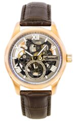 Ingersoll The Maverick Leather Strap Grey Skeleton Dial Automatic I17402 Men's Watch
