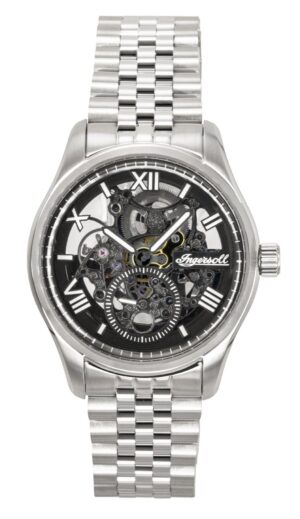 Ingersoll The Maverick Stainless Steel Black Skeleton Dial Automatic I17403 Men's Watch