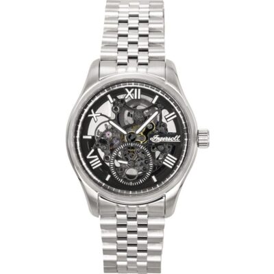 Ingersoll The Maverick Stainless Steel Black Skeleton Dial Automatic I17403 Men's Watch