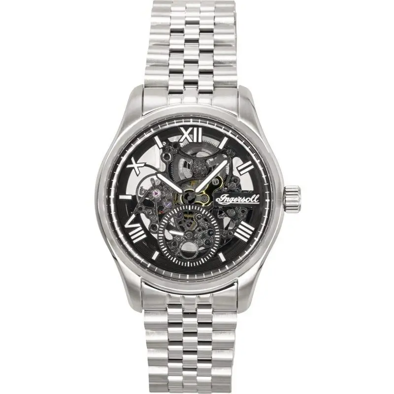 Ingersoll The Maverick Stainless Steel Black Skeleton Dial Automatic I17403 Men's Watch