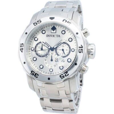 Invicta Pro-diver Quartz Chronograph Silver Dial 0071 Men's Watch