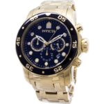 Invicta Pro-Diver Chronograph Gold Tone 200M 0072 Men's Watch