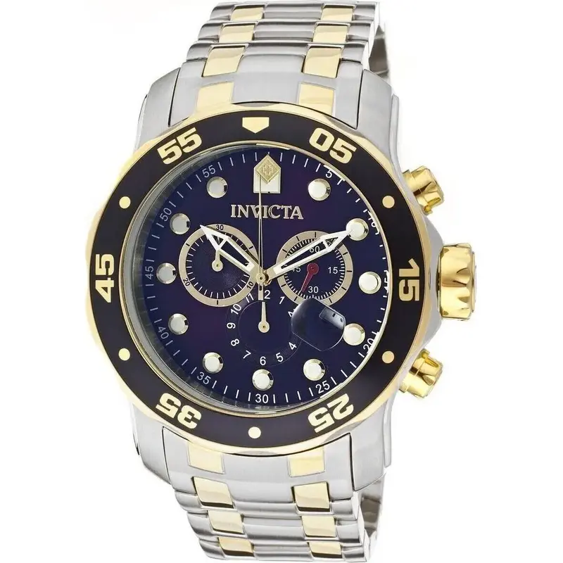 Invicta Pro-diver Chronograph Blue Dial 0077 Men's Watch