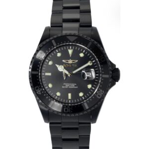 Invicta Pro Diver Zager Exclusive Stainless Steel Black Dial Quartz 23402 200M Men's Watch