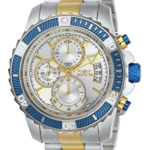Invicta Pro Diver Chronograph Two Tone Stainless Steel Silver Dial Quartz 23994 100M Men's Watch