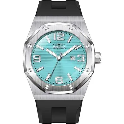 Invicta Huracan Silicone Strap Turquoise Dial Quartz 45773 100M Men's Watch