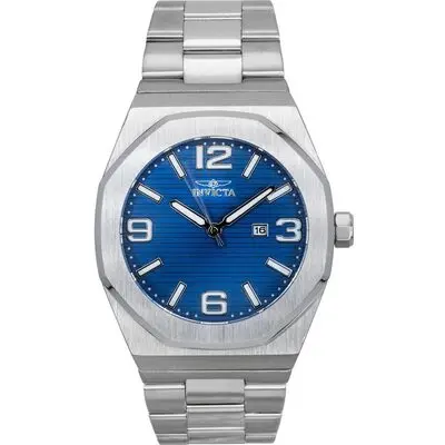 Invicta Huracan Stainless Steel Blue Dial Quartz 45778 100M Men's Watch