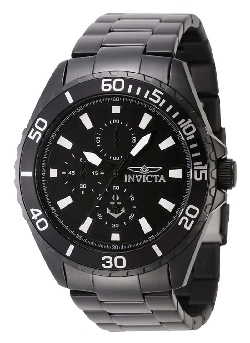 Invicta Ocean Voyage Chronograph Stainless Steel Black Dial Quartz 46284 Men's Watch Invicta Ocean Voyage Chronograph Stainless Steel Black Dial Quartz 46284 Men's Watch