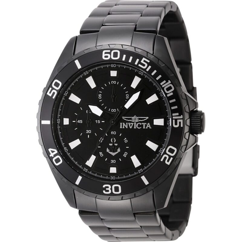 Invicta Ocean Voyage Chronograph Stainless Steel Black Dial Quartz 46284 Men's Watch Invicta Ocean Voyage Chronograph Stainless Steel Black Dial Quartz 46284 Men's Watch