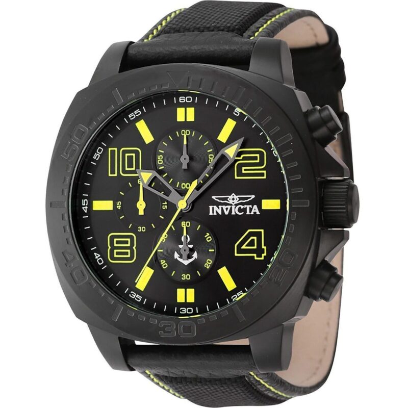 Invicta Ocean Voyage Chronograph Nylon Strap Black Dial Quartz 46287 Men's Watch Invicta Ocean Voyage Chronograph Nylon Strap Black Dial Quartz 46287 Men's Watch