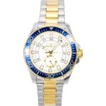 Invicta Pro Diver Two Tone Stainless Steel White Dial Quartz 47127 Men's Watch