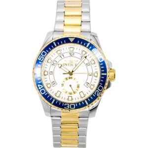 Invicta Pro Diver Two Tone Stainless Steel White Dial Quartz 47127 Men's Watch