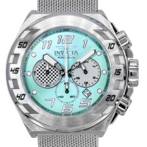 Invicta Racing Stainless Steel Turquoise Dial Quartz 47202 Men's Watch
