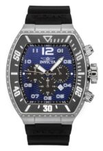 Invicta Pro Diver Zager Chronograph GMT Silicone Strap Blue Dial Quartz 47281 100M Men's Watch