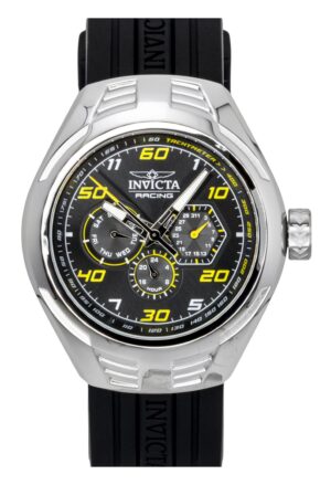 Invicta Racing Silicone Strap Black Dial Quartz 47724 Men's Watch