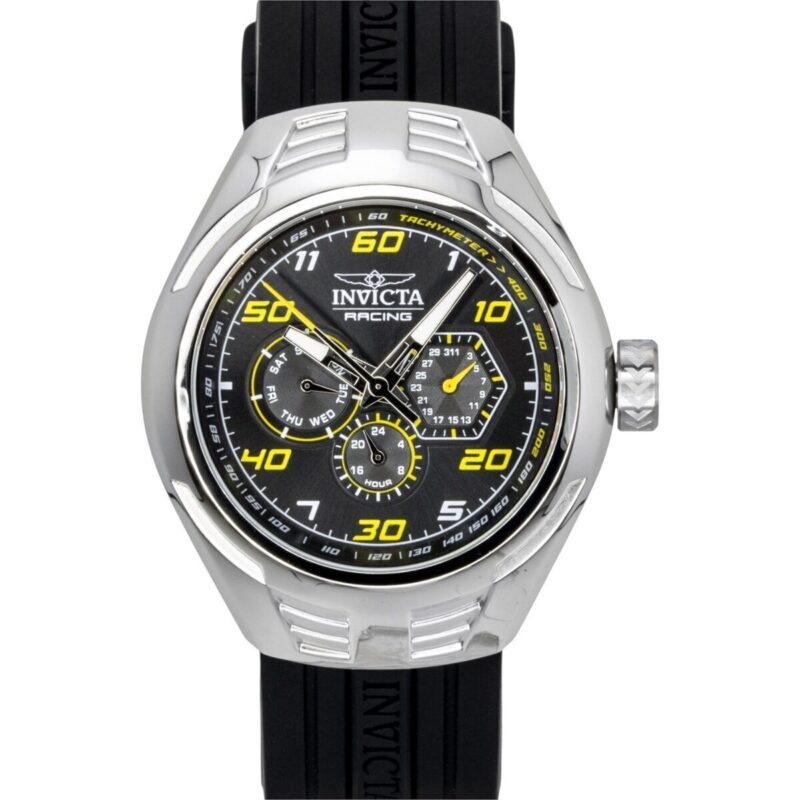 Invicta Racing Silicone Strap Black Dial Quartz 47724 Men's Watch Invicta Racing Silicone Strap Black Dial Quartz 47724 Men's Watch