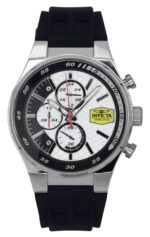 Invicta Racing Chronograph Silicone Strap White Dial Quartz 47736 Men's Watch