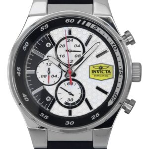 Invicta Racing Chronograph Silicone Strap White Dial Quartz 47736 Men's Watch