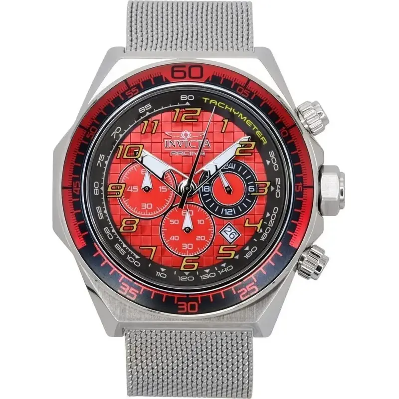 Invicta Racing Chronograph Stainless Steel Red Dial Quartz 47900 Men's Watch