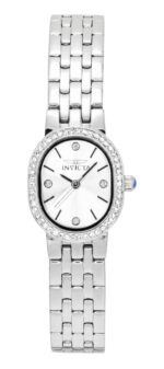 Invicta Angel Crystal Accents Stainless Steel Silver Dial Quartz 48134 Women's Watch