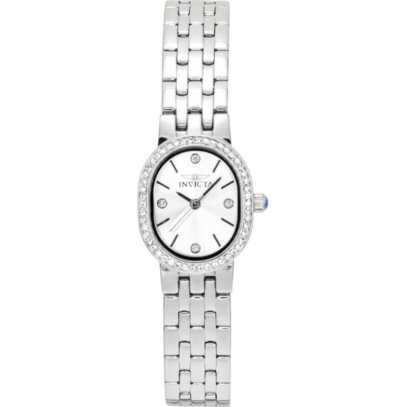Invicta Angel Crystal Accents Stainless Steel Silver Dial Quartz 48134 Women's Watch