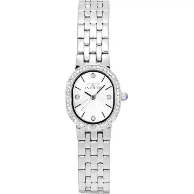 Invicta Angel Crystal Accents Stainless Steel Silver Dial Quartz 48134 Women's Watch