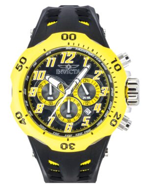 Invicta Venom Hydra GMT Chronograph Silicone Strap Black Dial Quartz 48236 200M Men's Watch