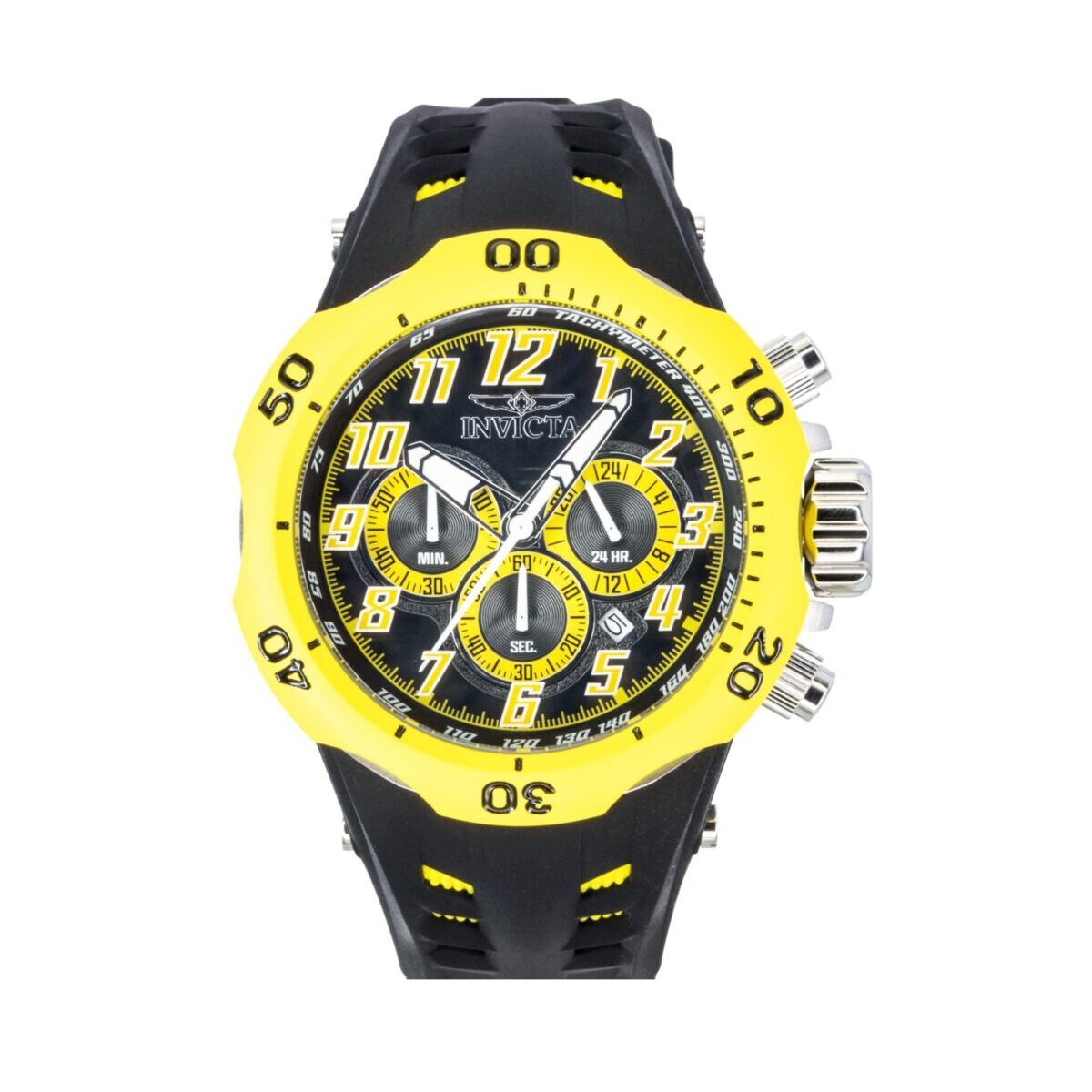 Invicta Venom Hydra GMT Chronograph Silicone Strap Black Dial Quartz 48236 200M Men's Watch