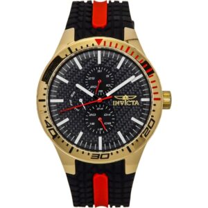 Invicta Racing Silicone Strap Black Dial Quartz 48872 Men's Watch