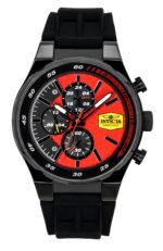 Invicta Racing Chronograph Silicone Strap Red Dial Quartz 48877 Men's Watch
