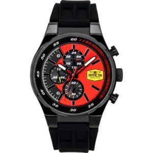 Invicta Racing Chronograph Silicone Strap Red Dial Quartz 48877 Men's Watch