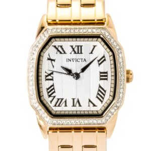 Invicta Wildflower Rose Gold Tone Stainless Steel Silver Dial Quartz 49039 Women's Watch