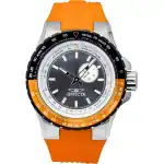 Invicta Aviator Orange Silicone Strap Gunmetal Dial Quartz 49721 100M Men's Watch