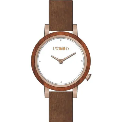 Iwood Real Wood Ladies Watch IW18443002
